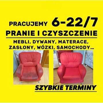 Pranie tapicerki meblowej Czyszczenie dywanów i wykładzin Pranie sofy