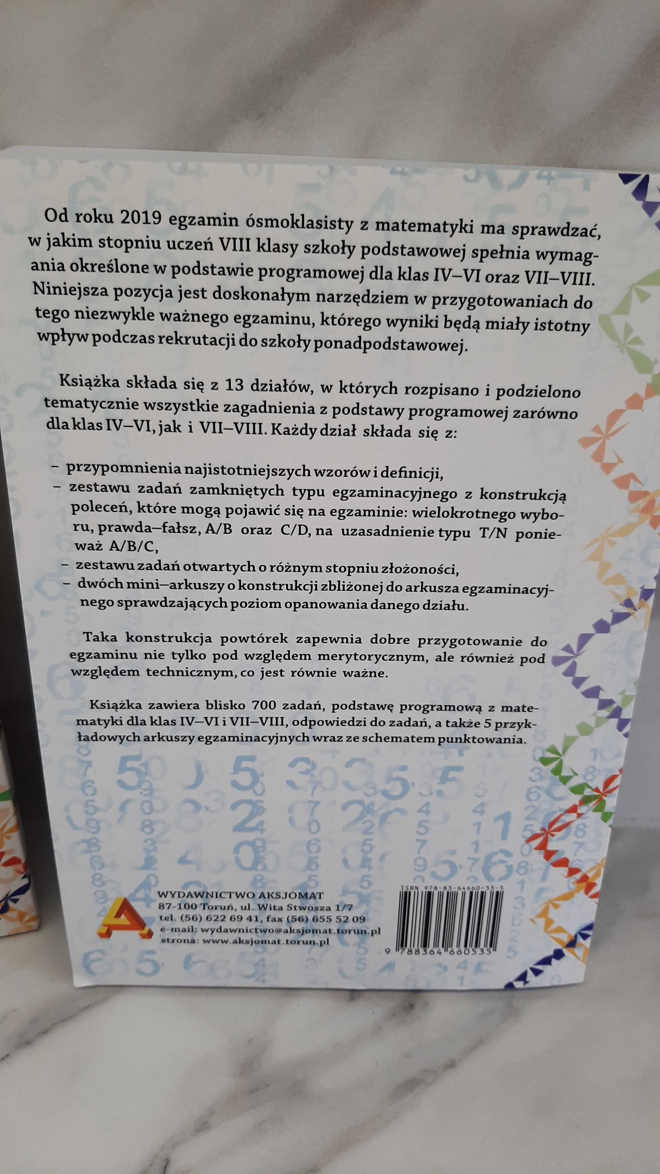 Egzamin ósmoklasisty z matematyki zestaw książka i arkusze próbne