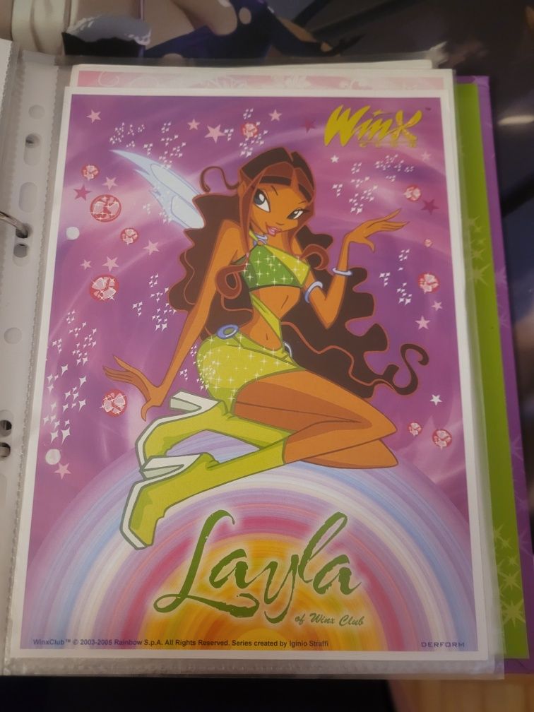 Karteczki kolekcjonerskie winx club duże