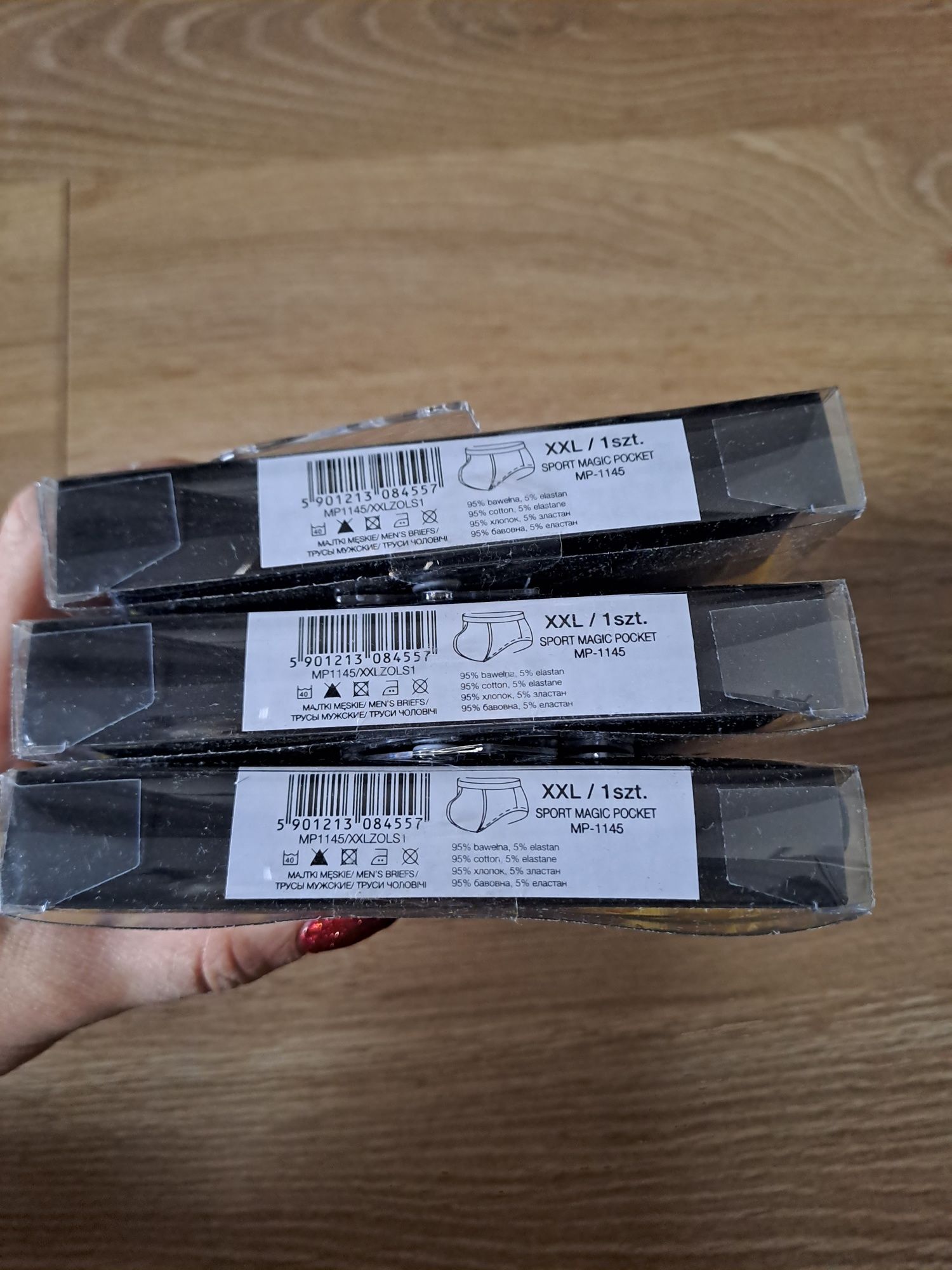 6x Slipy męskie Atlantic Magic Pocket, rozmiar XXL