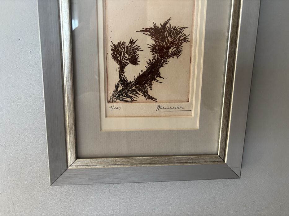 Grafika limitowana, numerowana 1/100 – sztuka współczesna