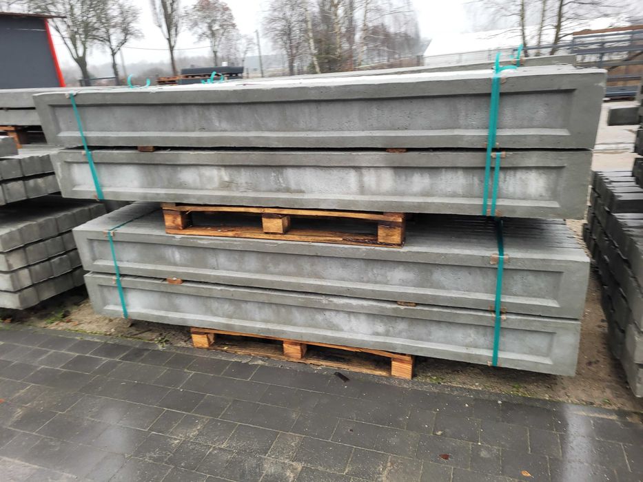 Podmurówka betonowa płyta ogrodzeniowa 25x250 30x250 Panel 3d łącznik