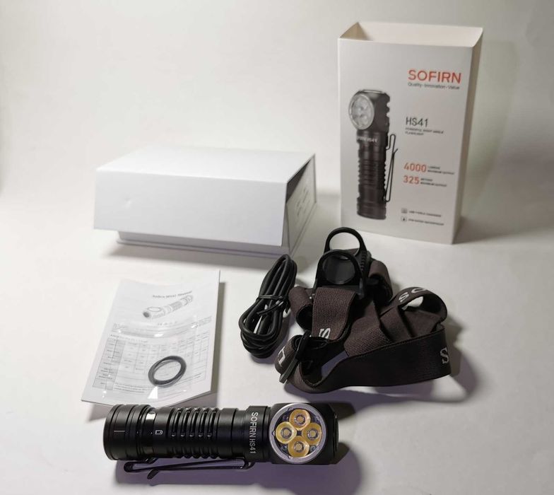 Potężna czołówka, 4 diody Nichia 519A, CRI>90, 5700K