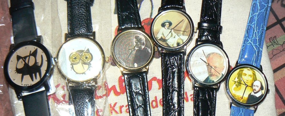 6 Relógios nunca usados - 5 euros cada