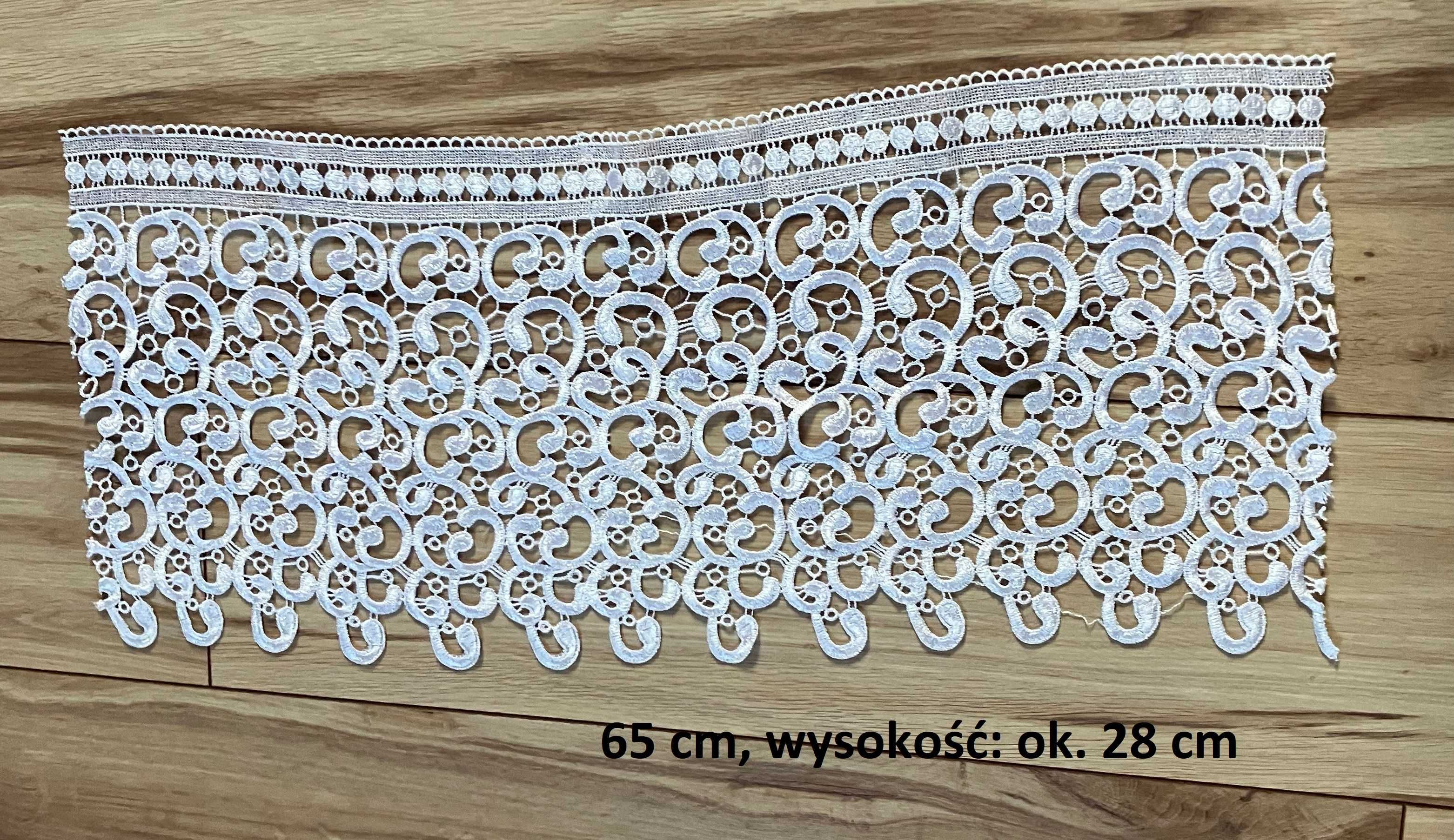 Gipiury – różne wzory i wymiary, ecru i białe
