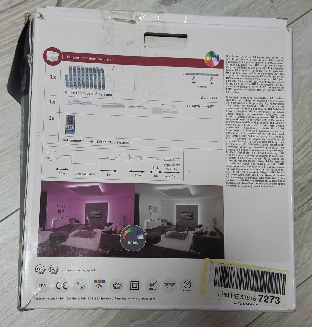 Paulmann taśma LED MAXLED 3m RGBW