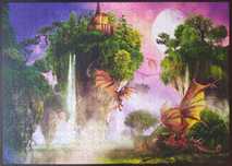 Puzzle Schmidt 1000 Opiekunowie lasu Georgia Fellenberg smoki