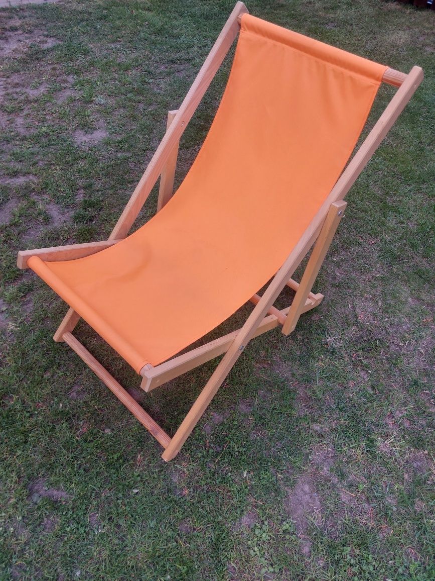 Leżak drewniany ogrodowy, plażowy