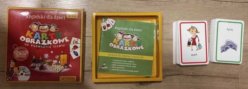 Karty obrazkowe, angielski plus płyta