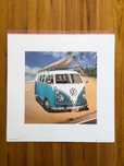 Volkswagen Californian Camper Plakat premium Art Print 40x40 cm