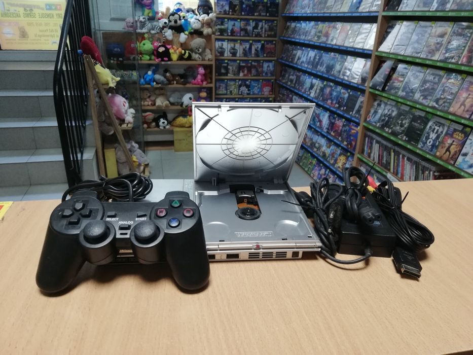 Konsola PS2 Slim Silver + Pad Sony Playstation 2 Srebrna