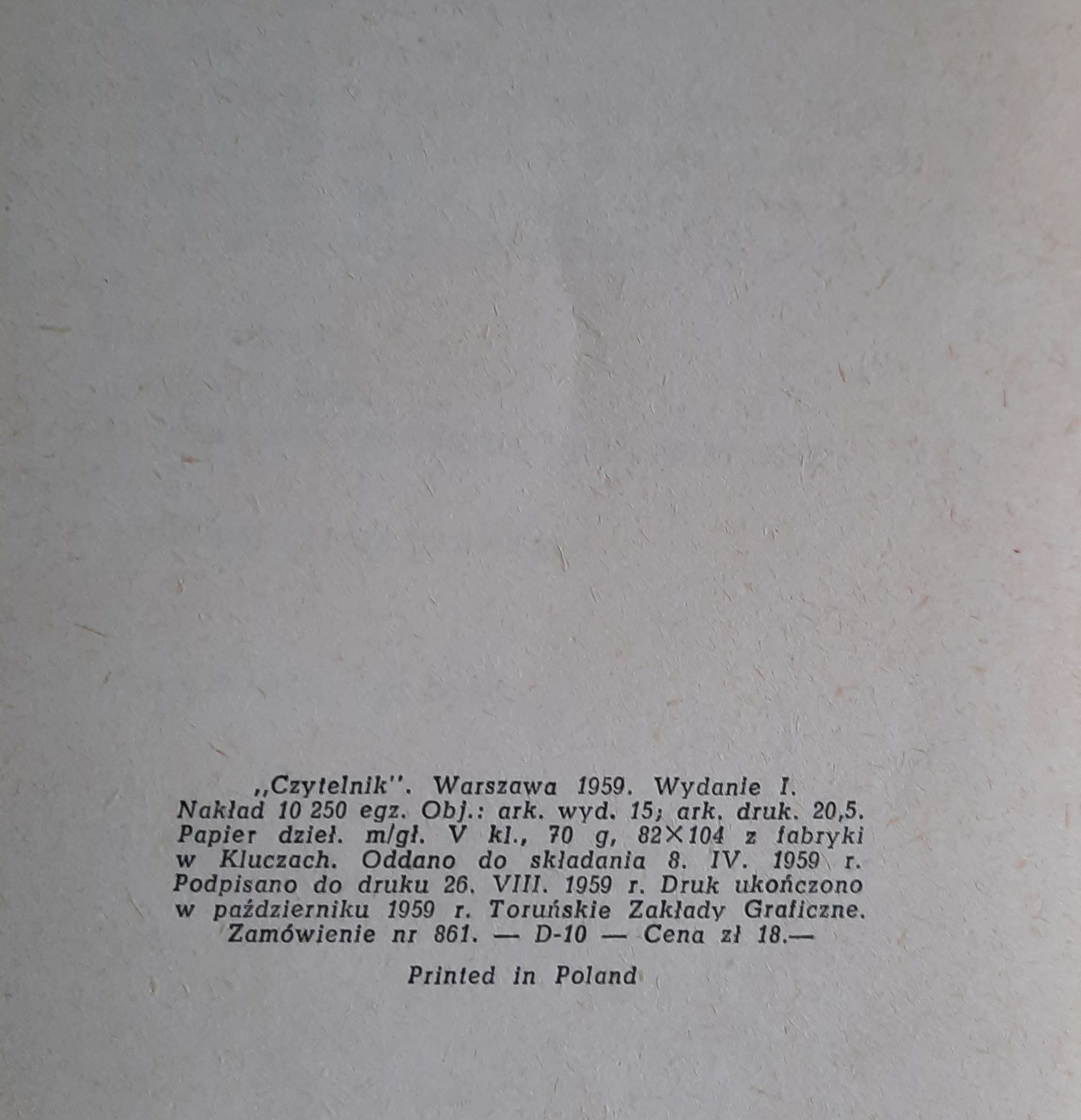 Książka Najpóźniej w listopadzie Nossack 1959 rok wydanie I