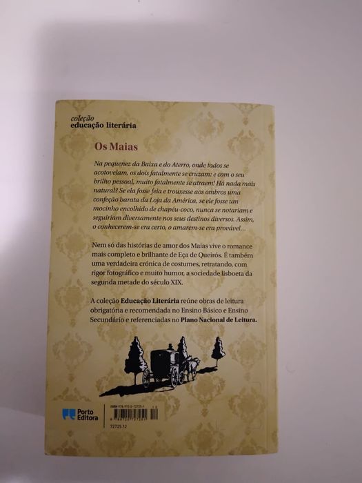 "Os Maias" livro de Eça de Queirós