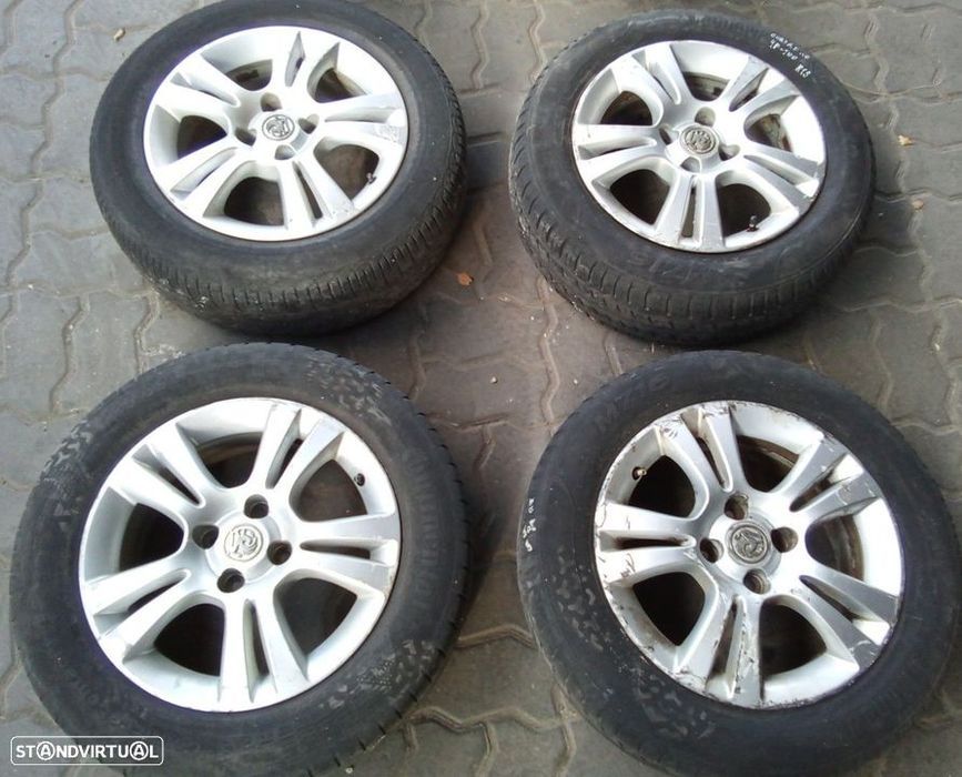 Jantes Opel R15 com pneus 185/65 furação 4x100