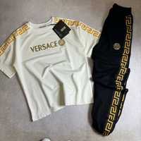 НОВИНКА ВЕСНИ 2024 Женский спортивный костюм VERSACE черно-белый s m l