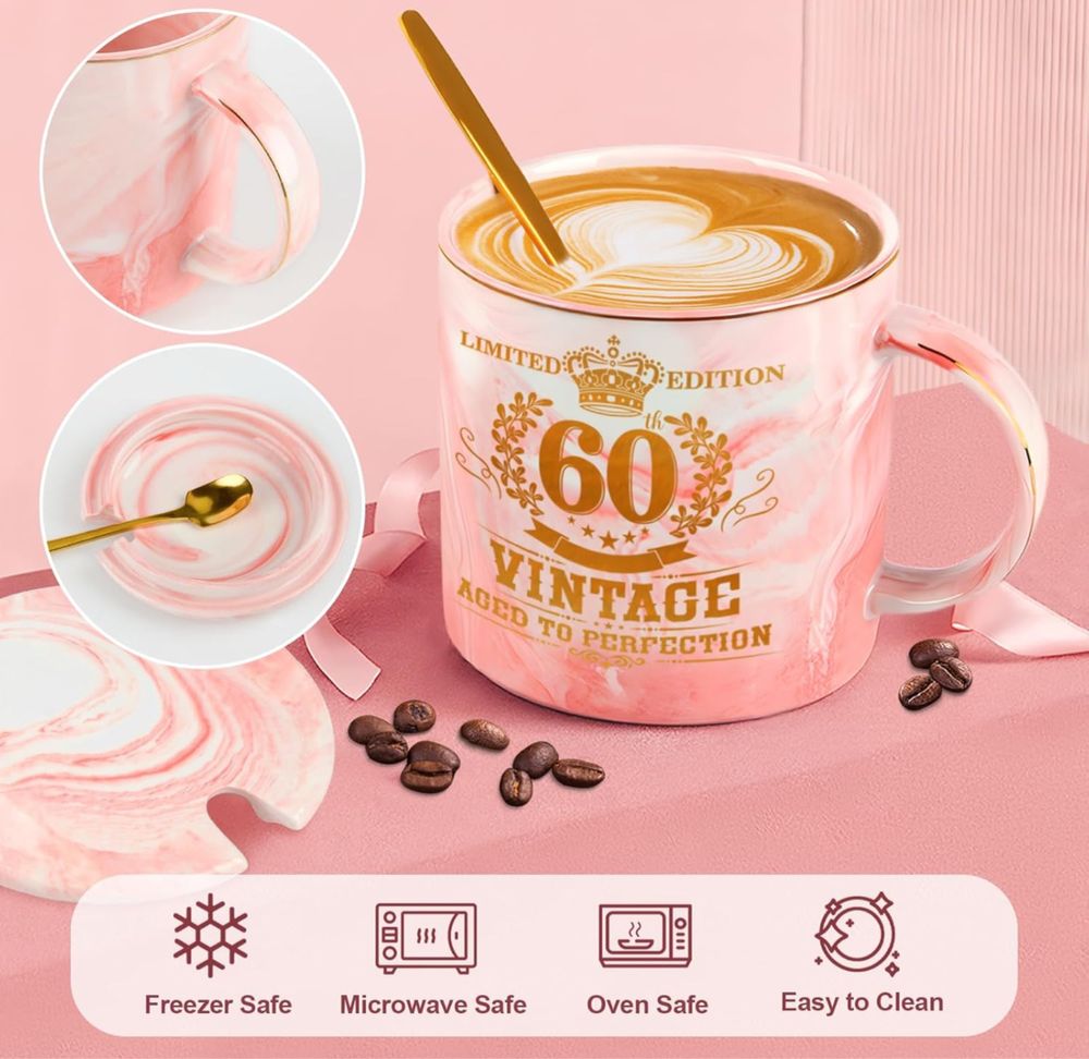 Prezent dla kobiety 60 urodziny box pudełko różowe róż