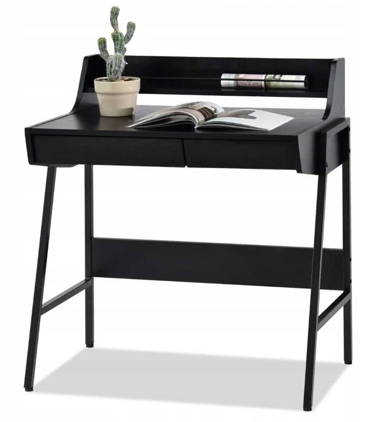 Biurko prostokątny Mebel-Partner biurka 78 x 48 x 89 cm czarny