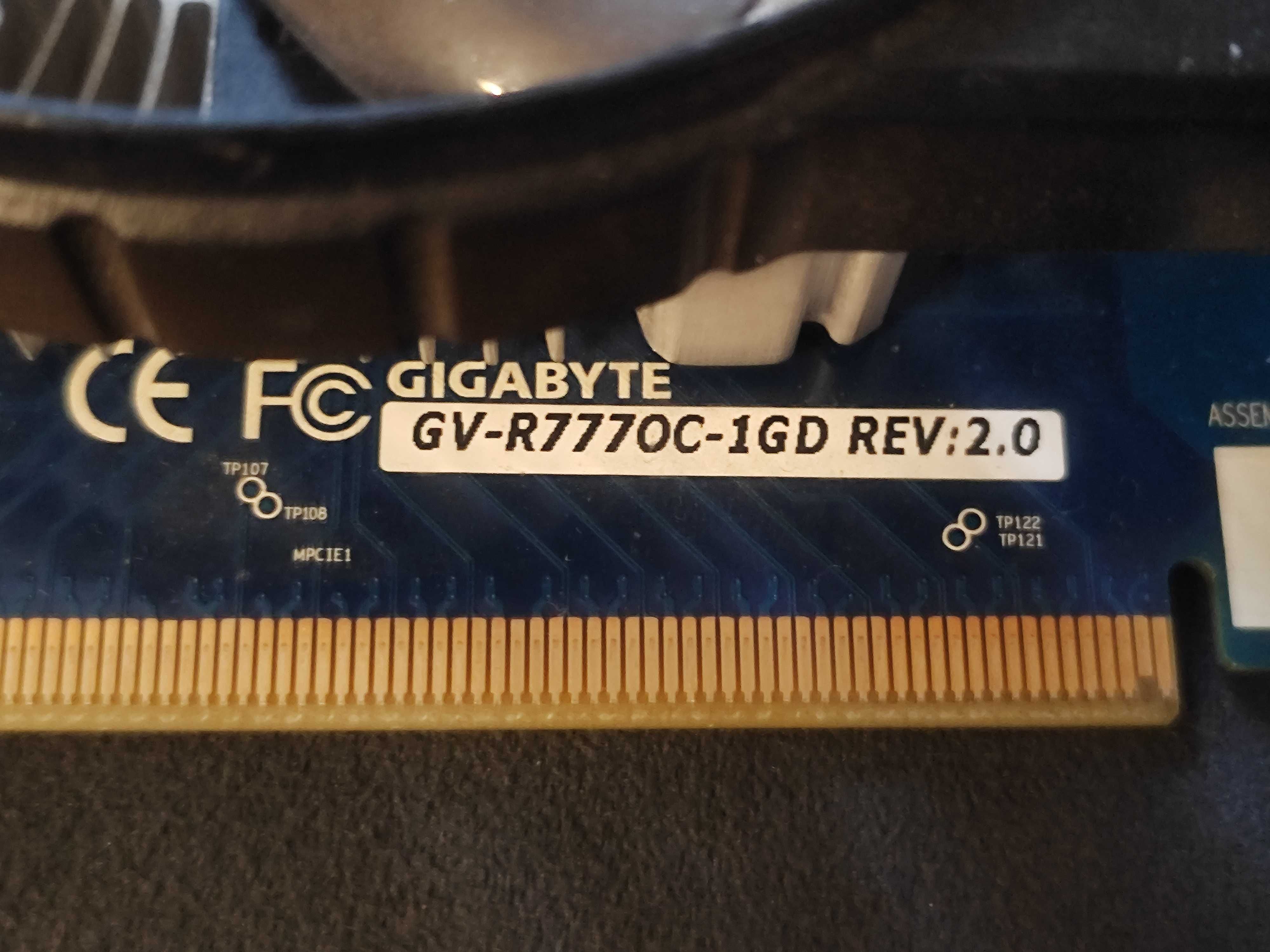 Видеокарта Gigabyte GV HD 7770 1Гб PCIe