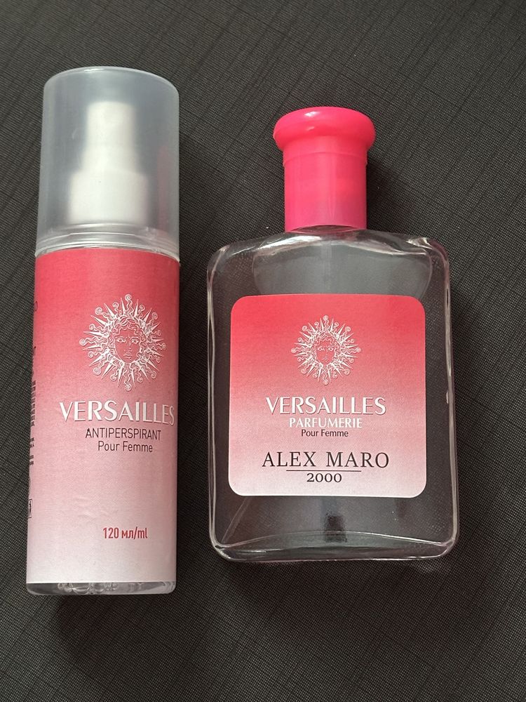 Набір парфуми жіночі versailles та спрей alex maro