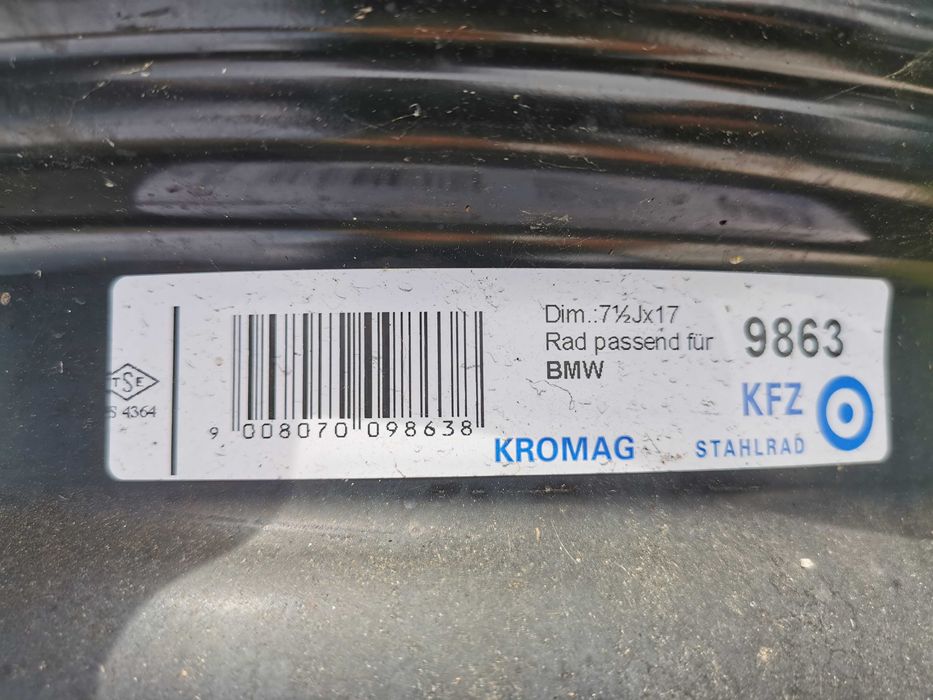 4x felgi stalowe 7,5Jx17 BMW X1 E84 5x120 ET34 nowe KFZ