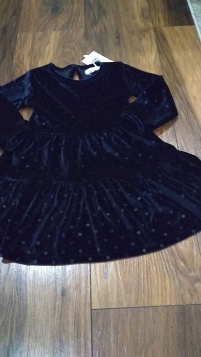 Aksamitna nowa sukienka max&mia 2 latka,  92