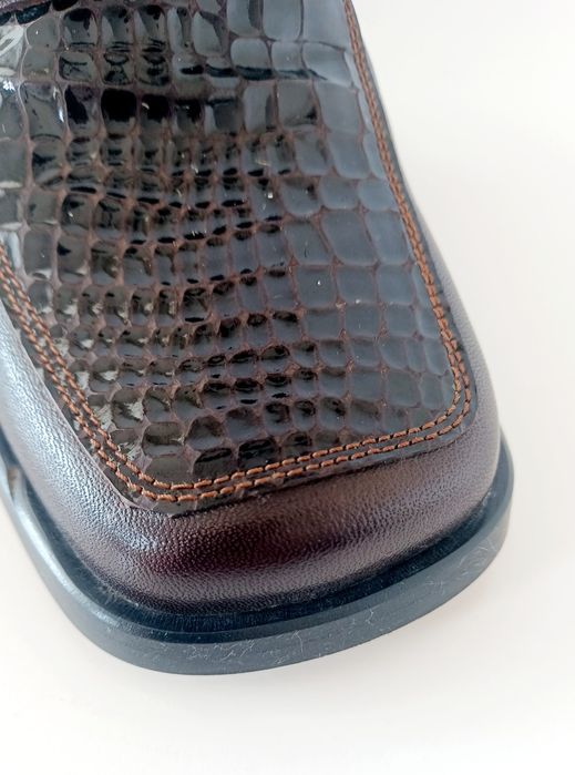 Sapatos em pele genuína Outono Inverno.