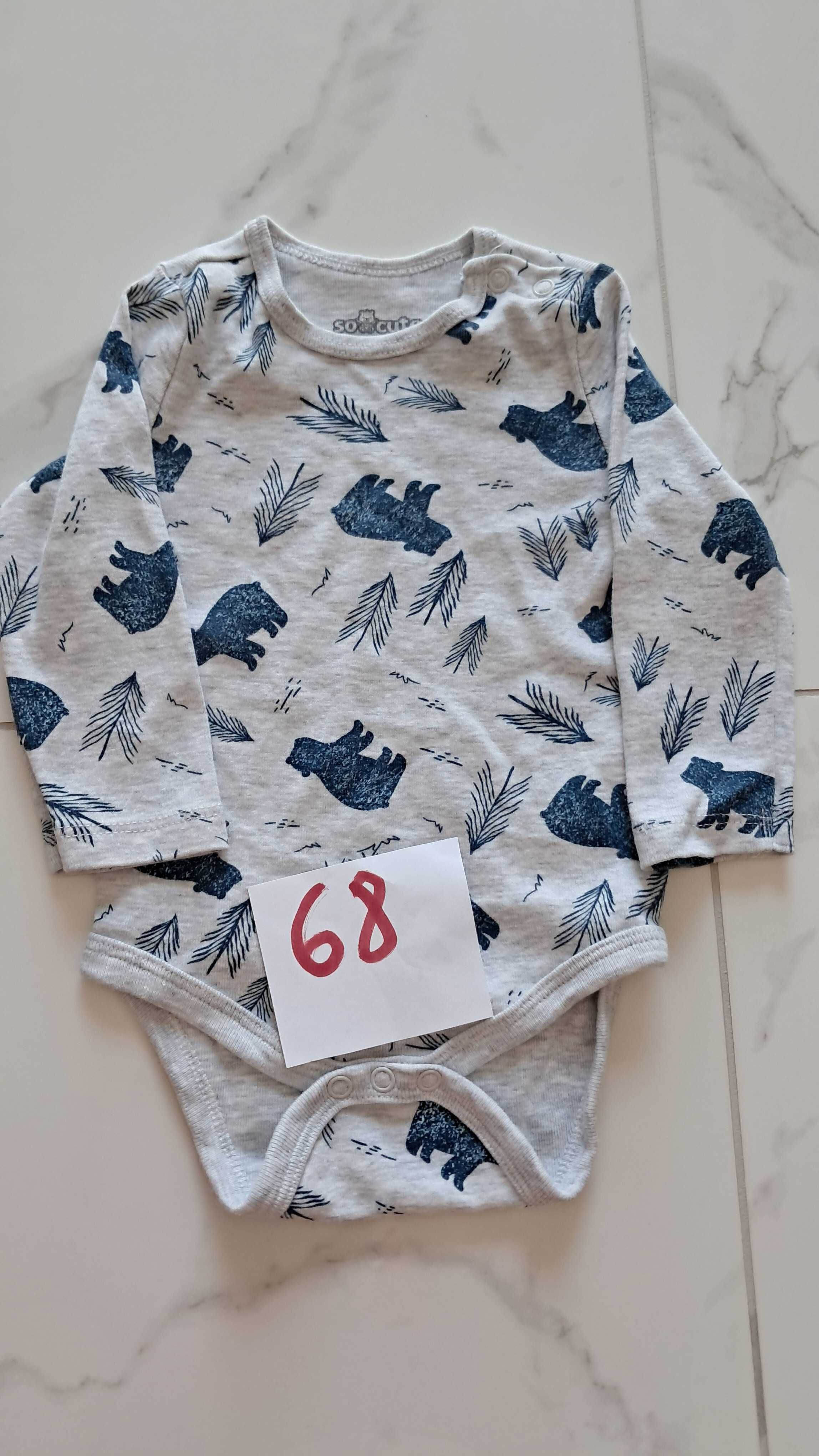 Body niemowlęce las miś misie długi rękaw So Cute