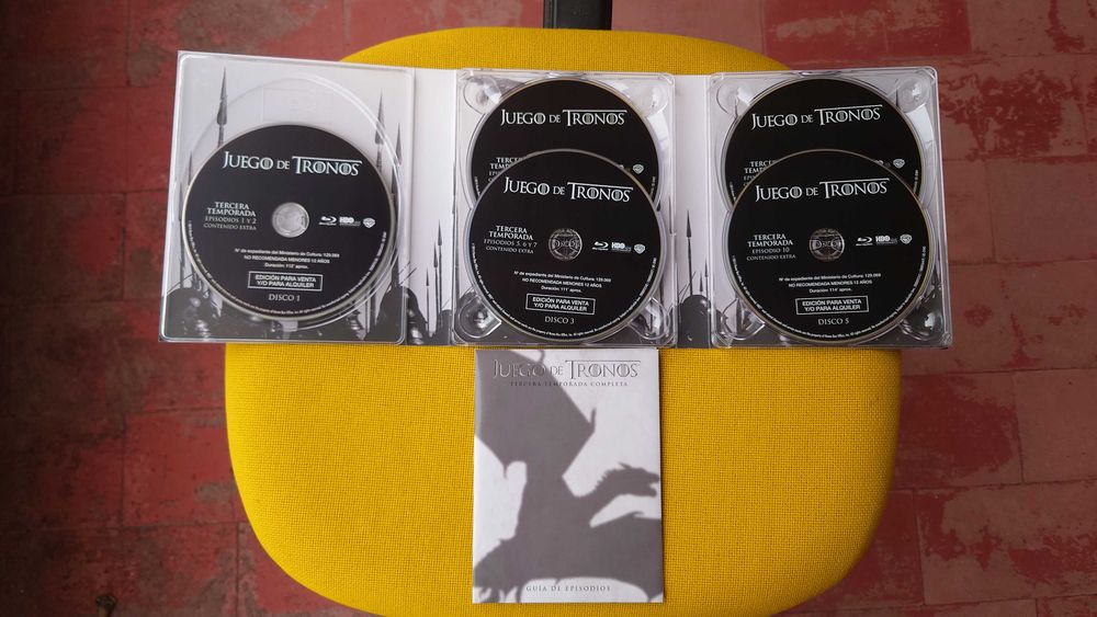 Guerra do Tronos em Blu-Ray : Edição de Coleccionador T1 T2 T3