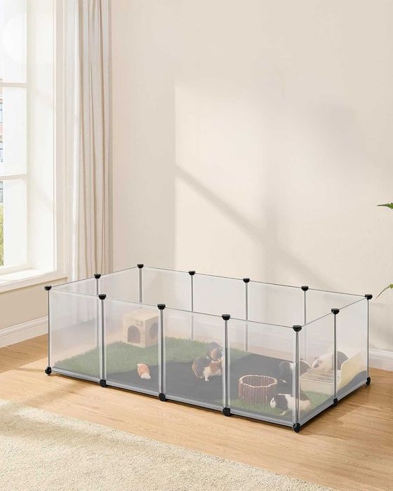 Klatka dla zwierząt z panelami podłogowymi wybieg dla królików,świnek