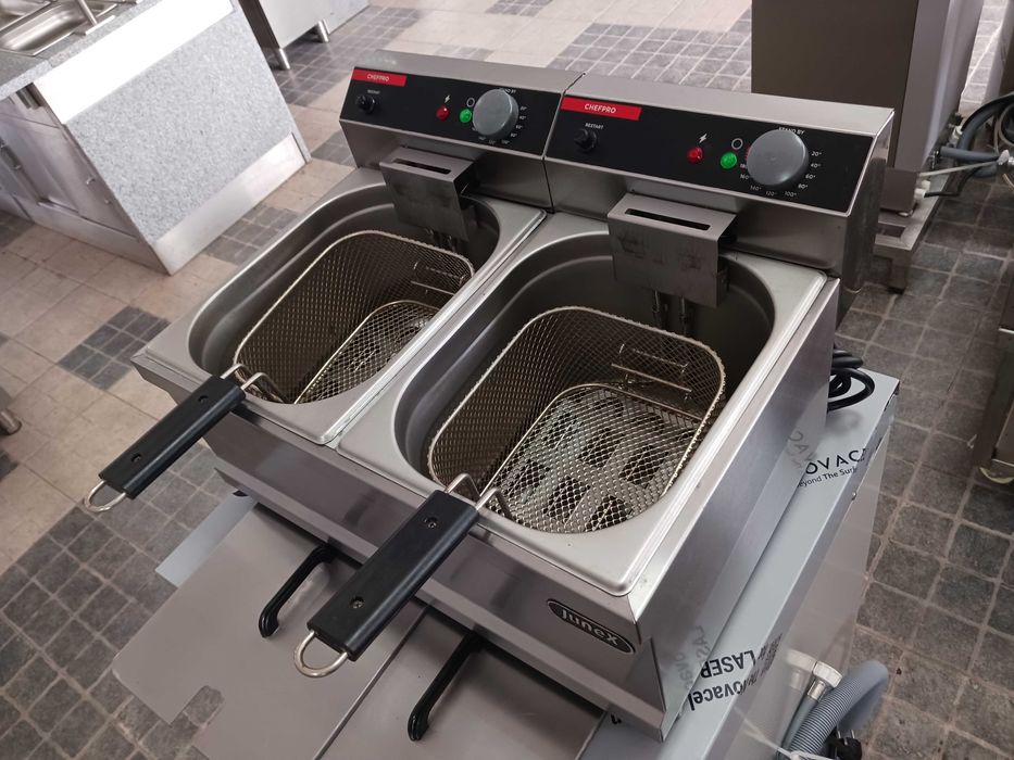 ACM1661 - Fritadeira Elétrica Dupla Junex 2x7L - SEMI-NOVA