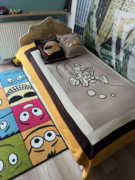 Łóżko Meblik DAKAR 190x90 + półka ścienna