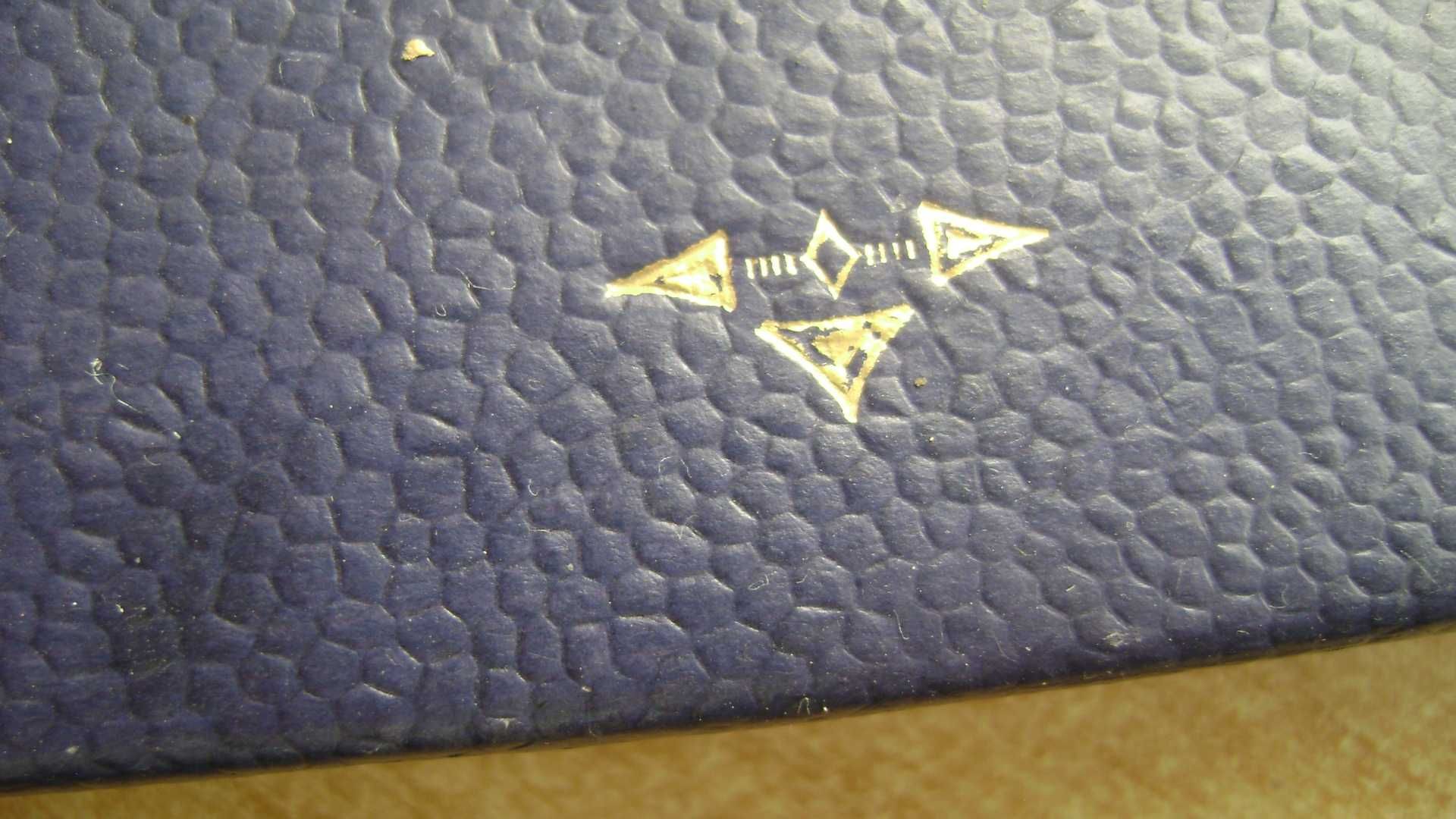 Starocie z PRL Stare sztućce Pudełko puste na łyżeczki lub widelczyki