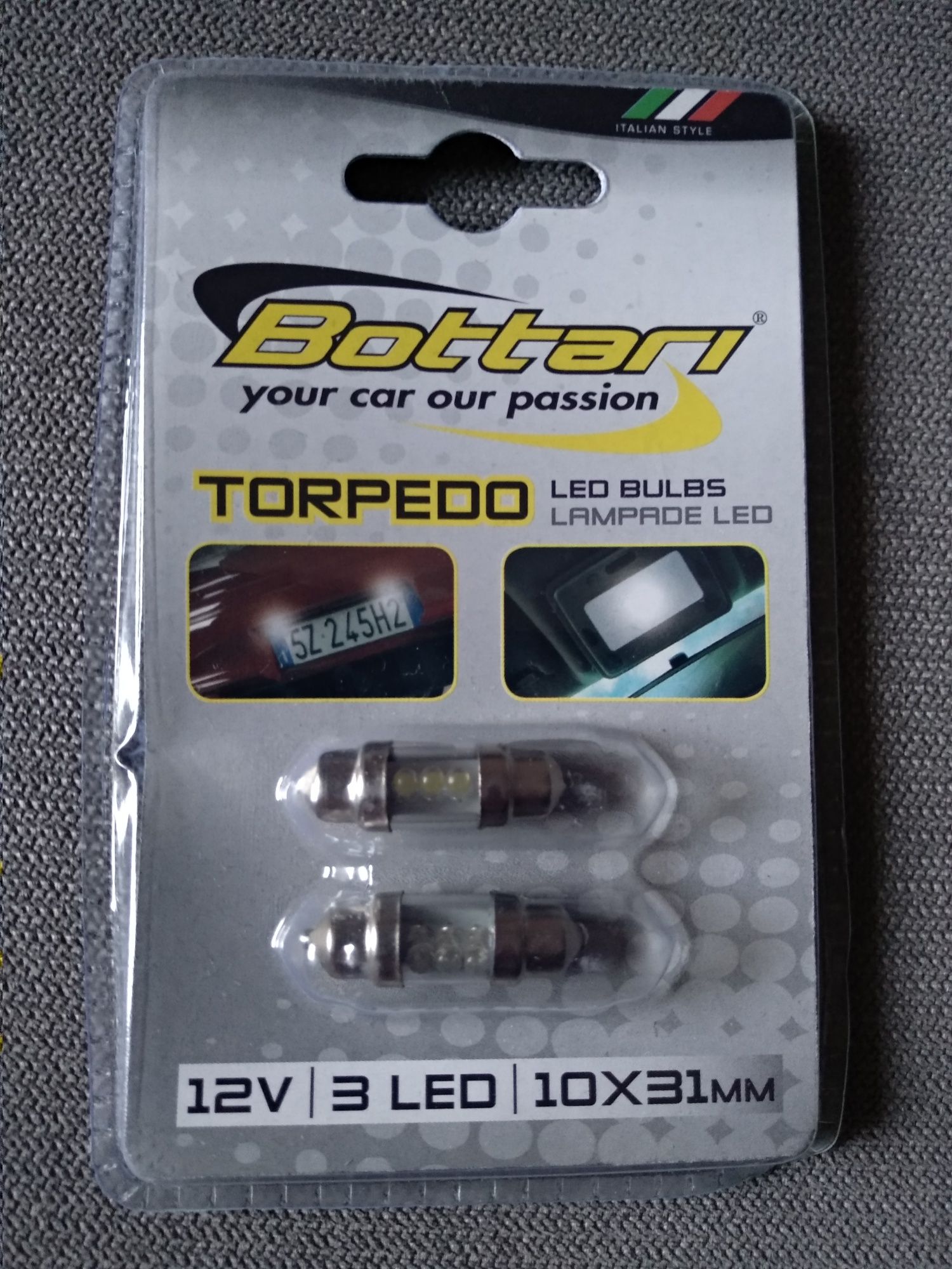 Żarówki led samochodowe Bottari Torpedo 10x31mm