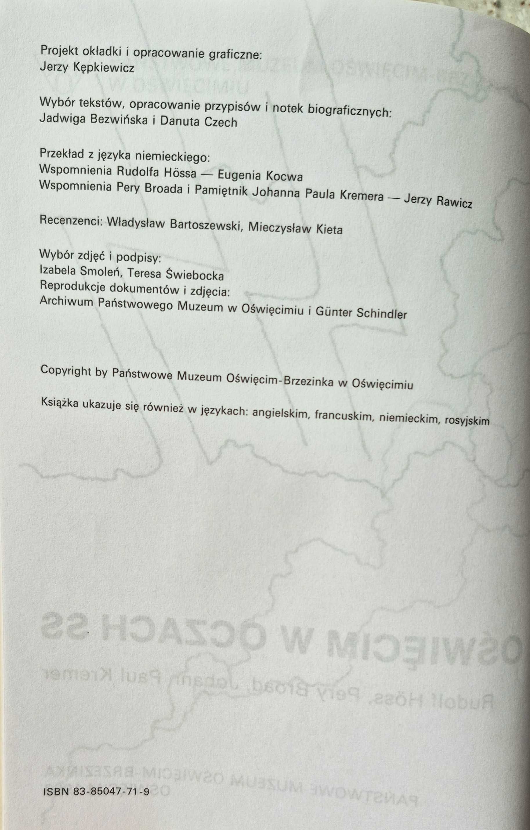 Oświęcim w oczach SS. Rudolf Hoss, Pery Broad i inni
