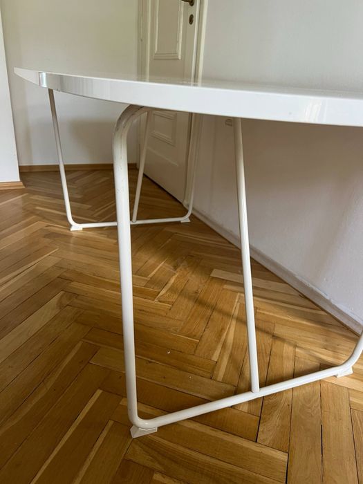 Piękny bialy składany stół super stan 180 cm scandi