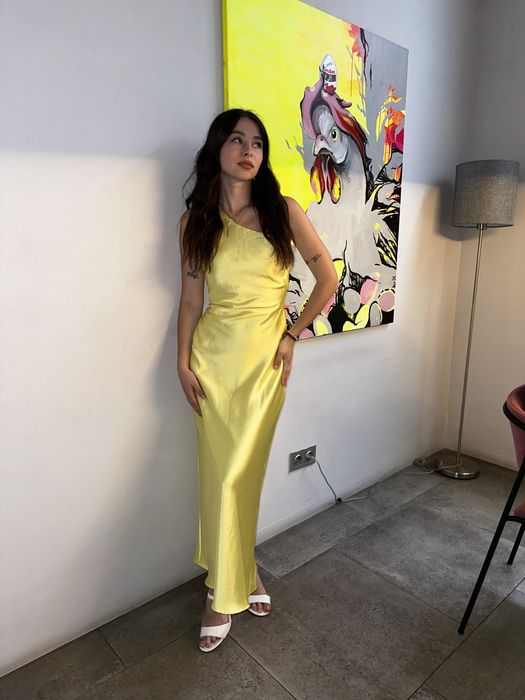 Сукня zara лимонного кольору