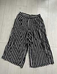 Lekkie letnie spodnie w paski H&M XXL