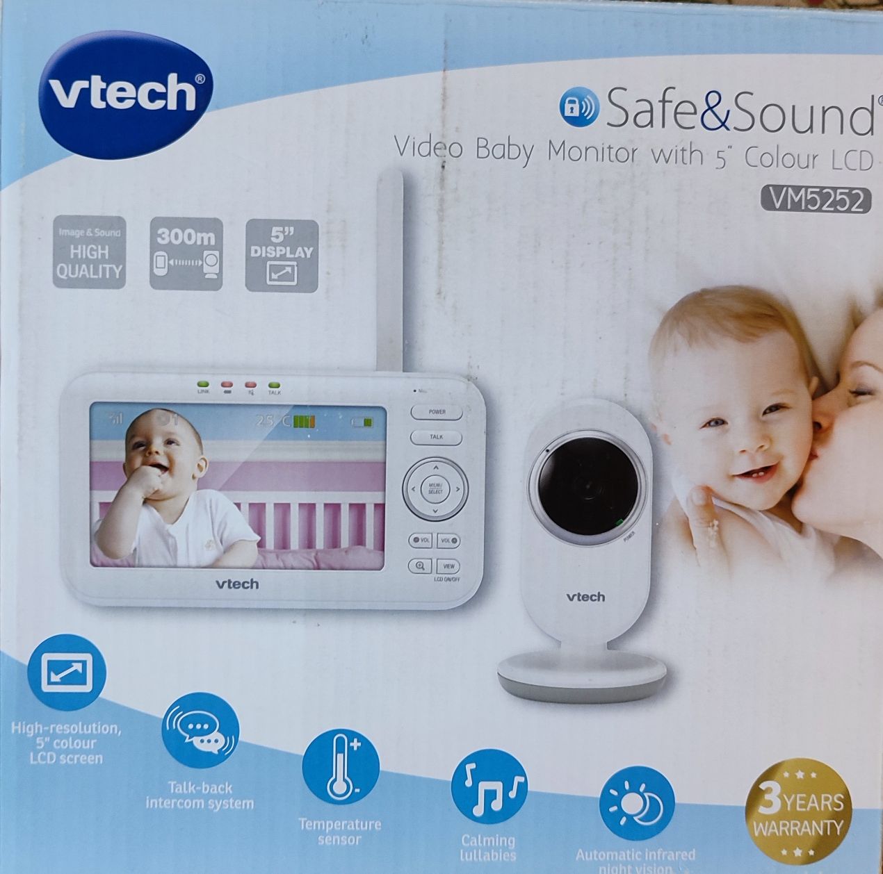 Відеоняня Vtech VM5252 цифрова кольорова з колисковими нова Уцінка!!!