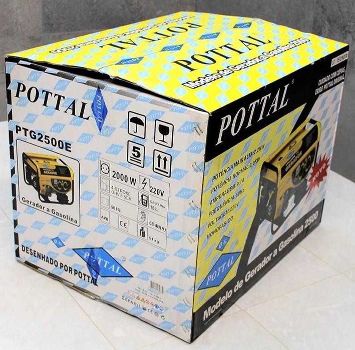 Генератор зі стартером та мідною обмоткою Pottal 2,2 кВт PTG2500E