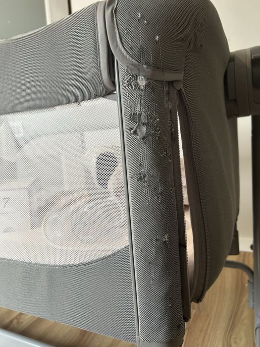 Chicco next2me magic szare + babysense 7 + podgrzewacz butelek canpol