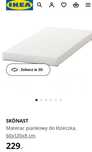 Materac Ikea Skönast 60x120x8 cm