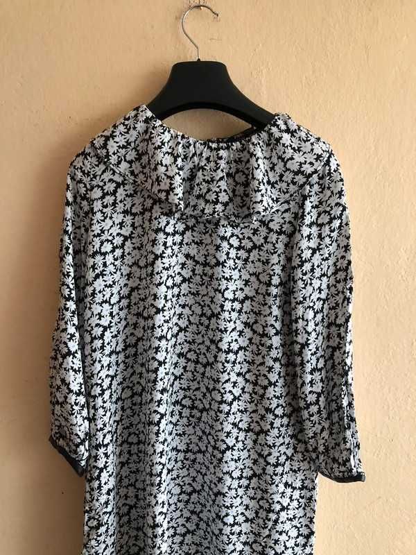 Zara - urocza, wiskozowa sukienka (XS/S) bez wad