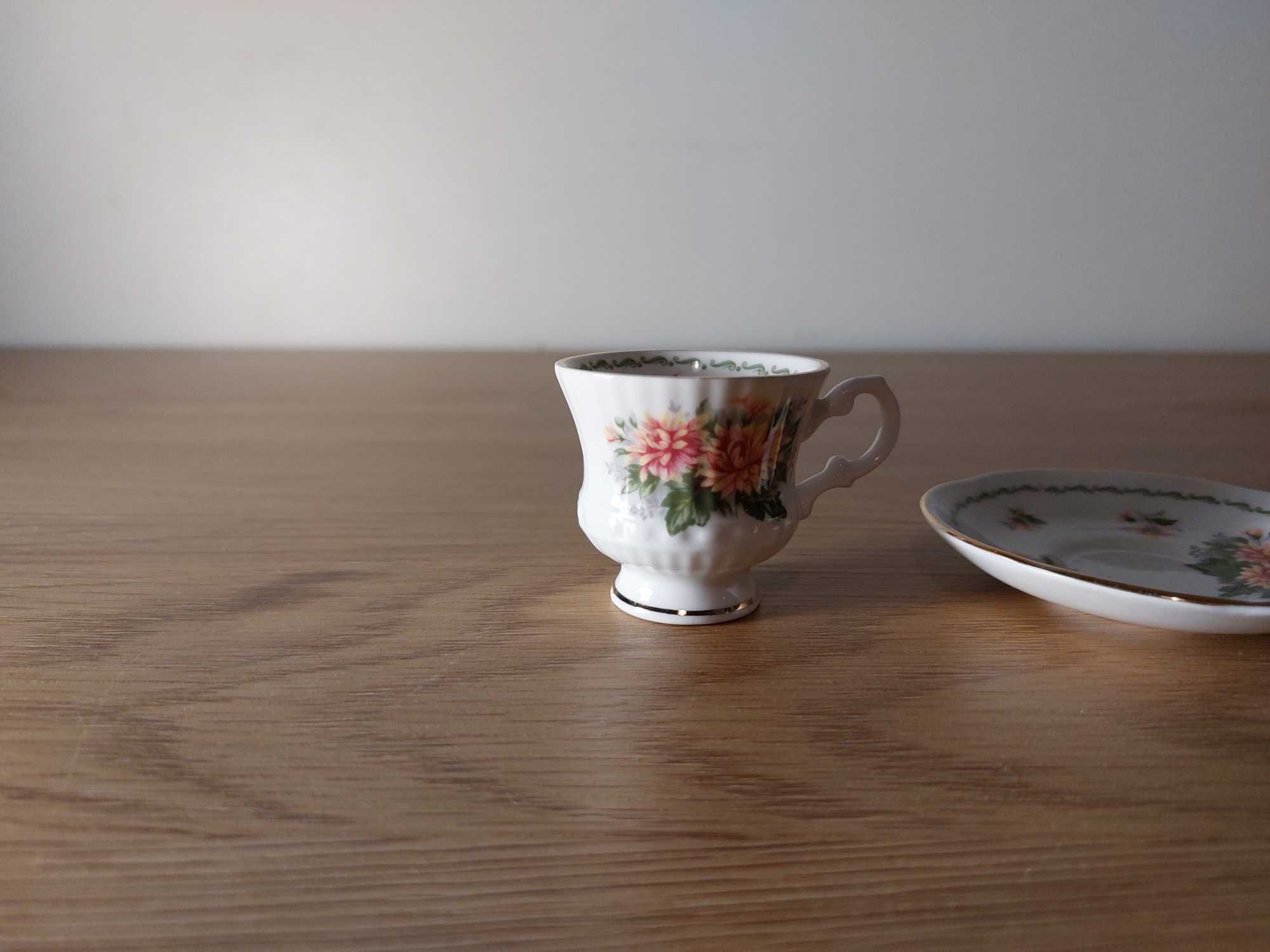 Chávena e pires em miniatura - Vintage Elizabethan Staffordshire