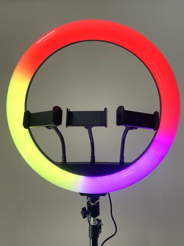 Самая Мощная кольцевая лампа MJ-36 36 см 33 Вт RGB Оригинал