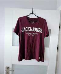 Bordowa koszulka s 36 koszulka Jack&Jones s