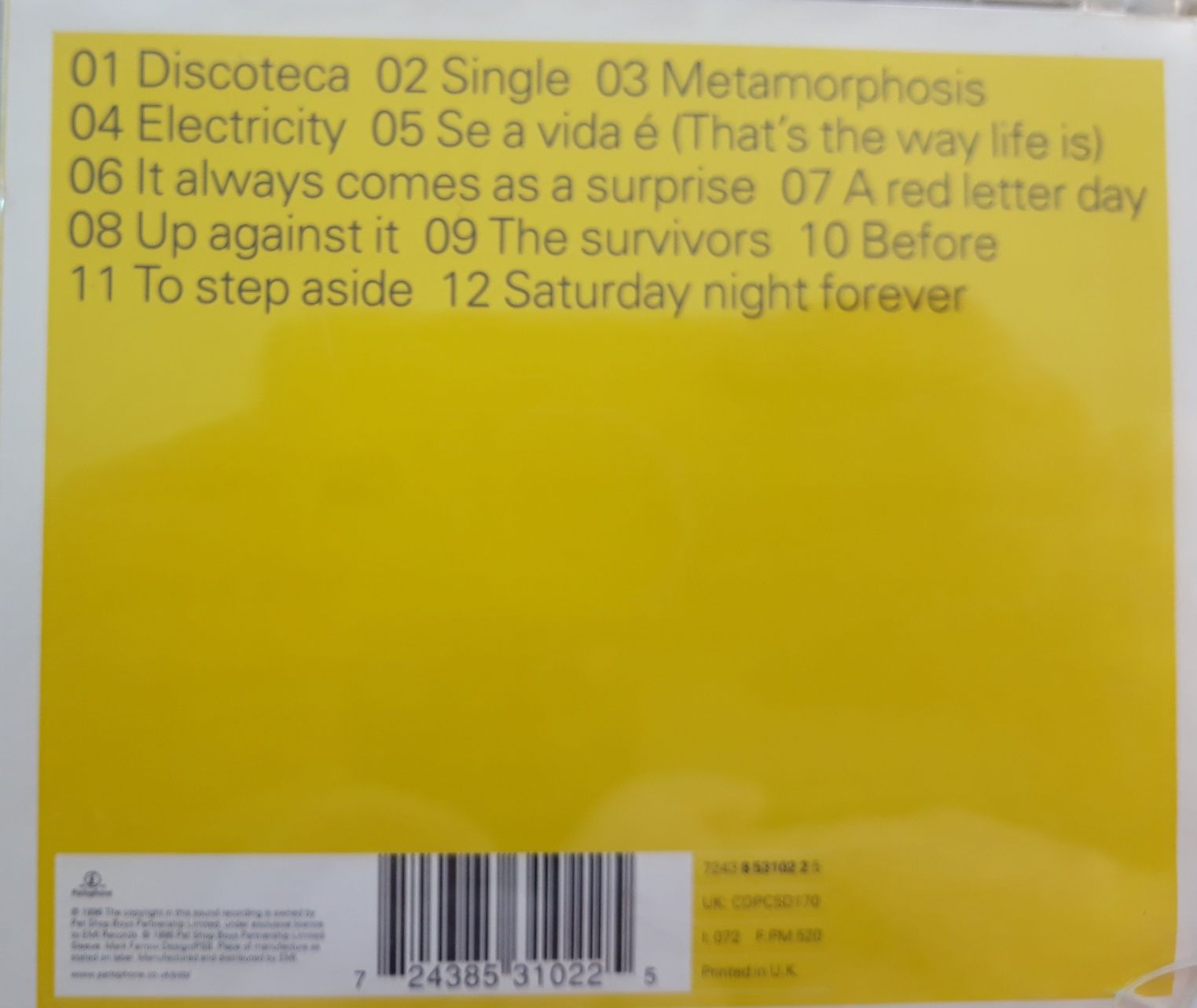 CD Pet Shop Boys - Bilingual