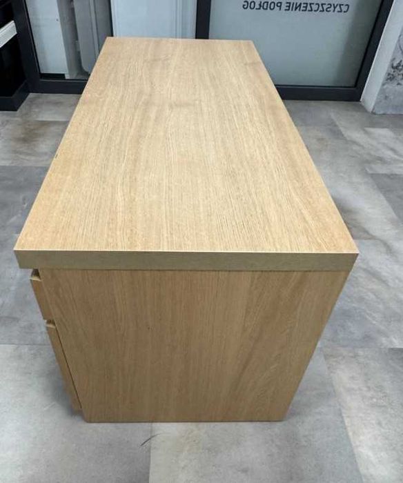 Biurko MALM  IKEA z szufladą i półkami