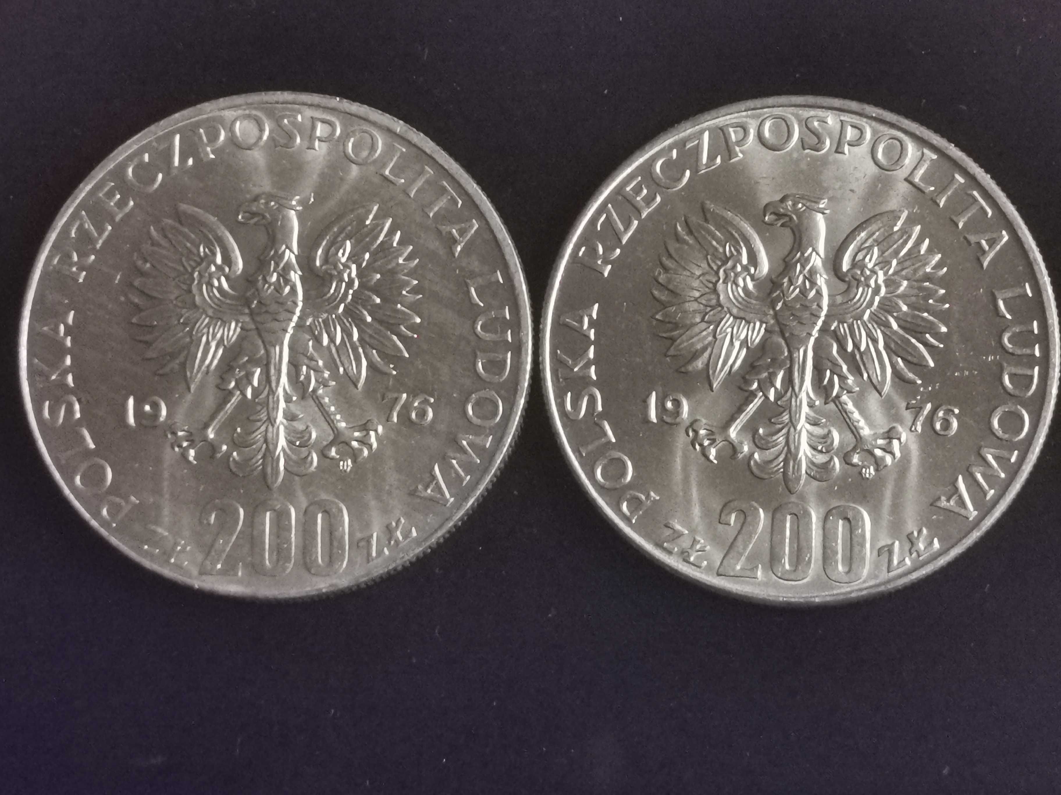 Monety - PRL - XXX PRL 1974r.+XXI Igrz. Olimp. 1976r. 200 zł. - 4 szt.
