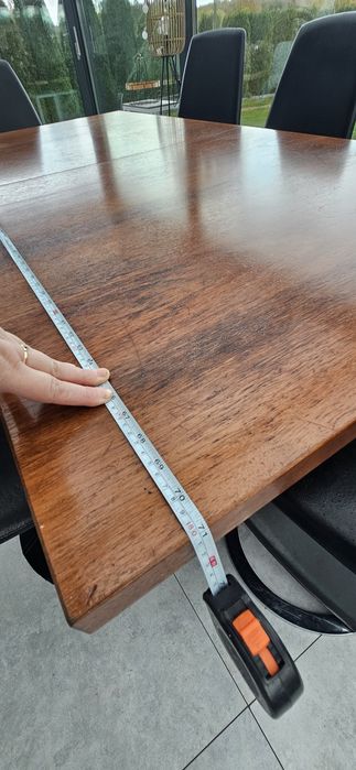 Stół rozkładany 180-230 x 90 + 8 krzeseł + szafka RTV