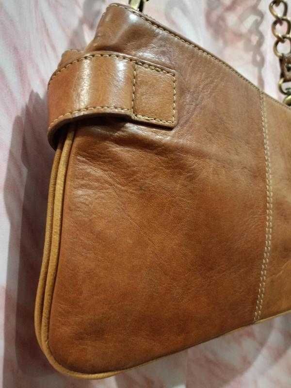 Шкіряна сумка River Island коричневого кольору